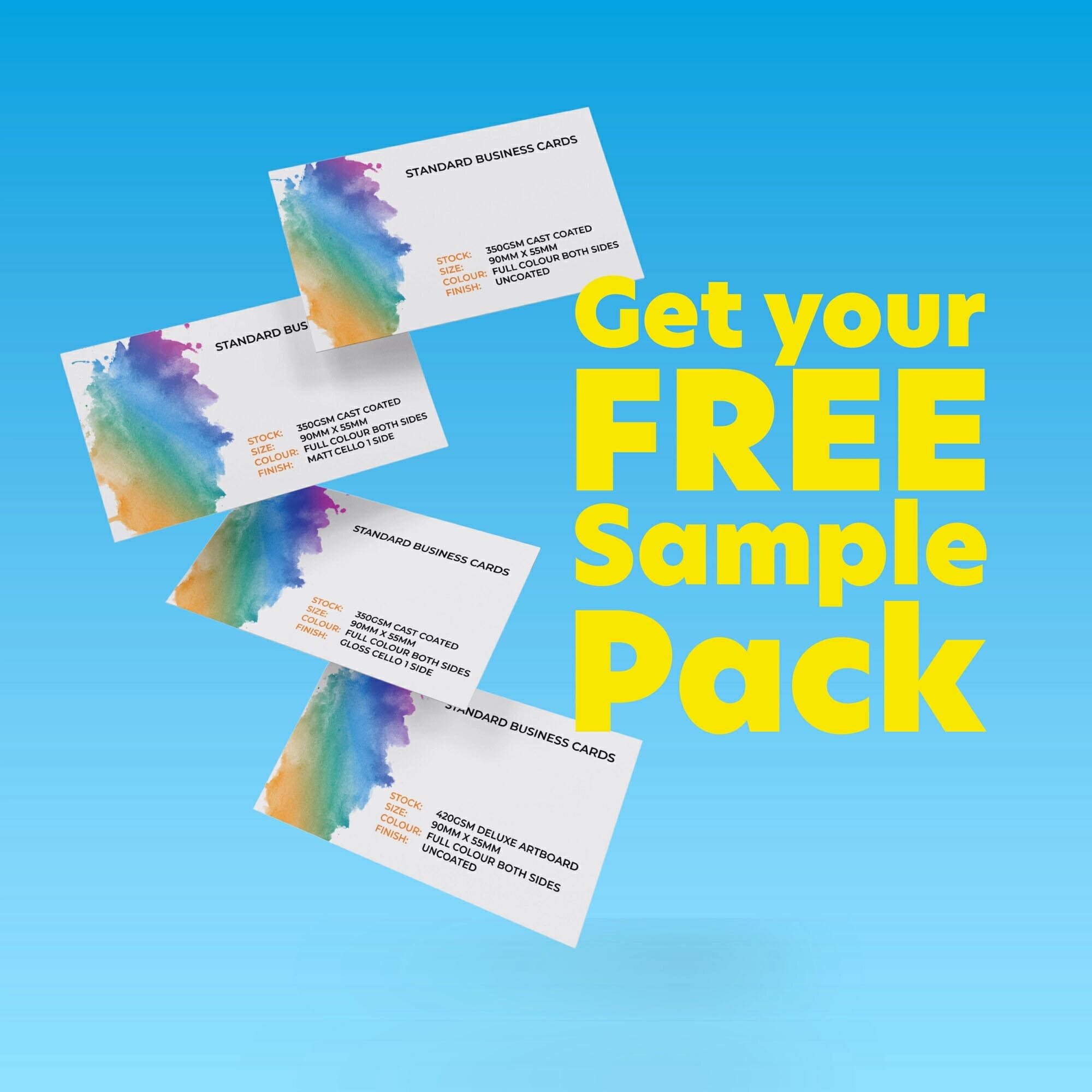 Free - Business Card Sample Pack